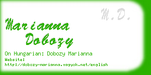 marianna dobozy business card